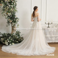 designed luxury off-shoulder lace applique beading mermaid wedding dress manufacturers china